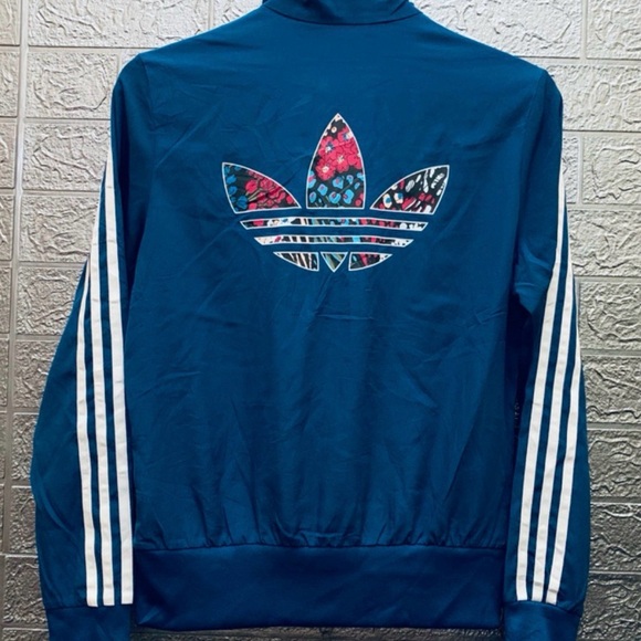 Adidas Firebird track jacket Floral trefoil logo - Picture 3 of 4